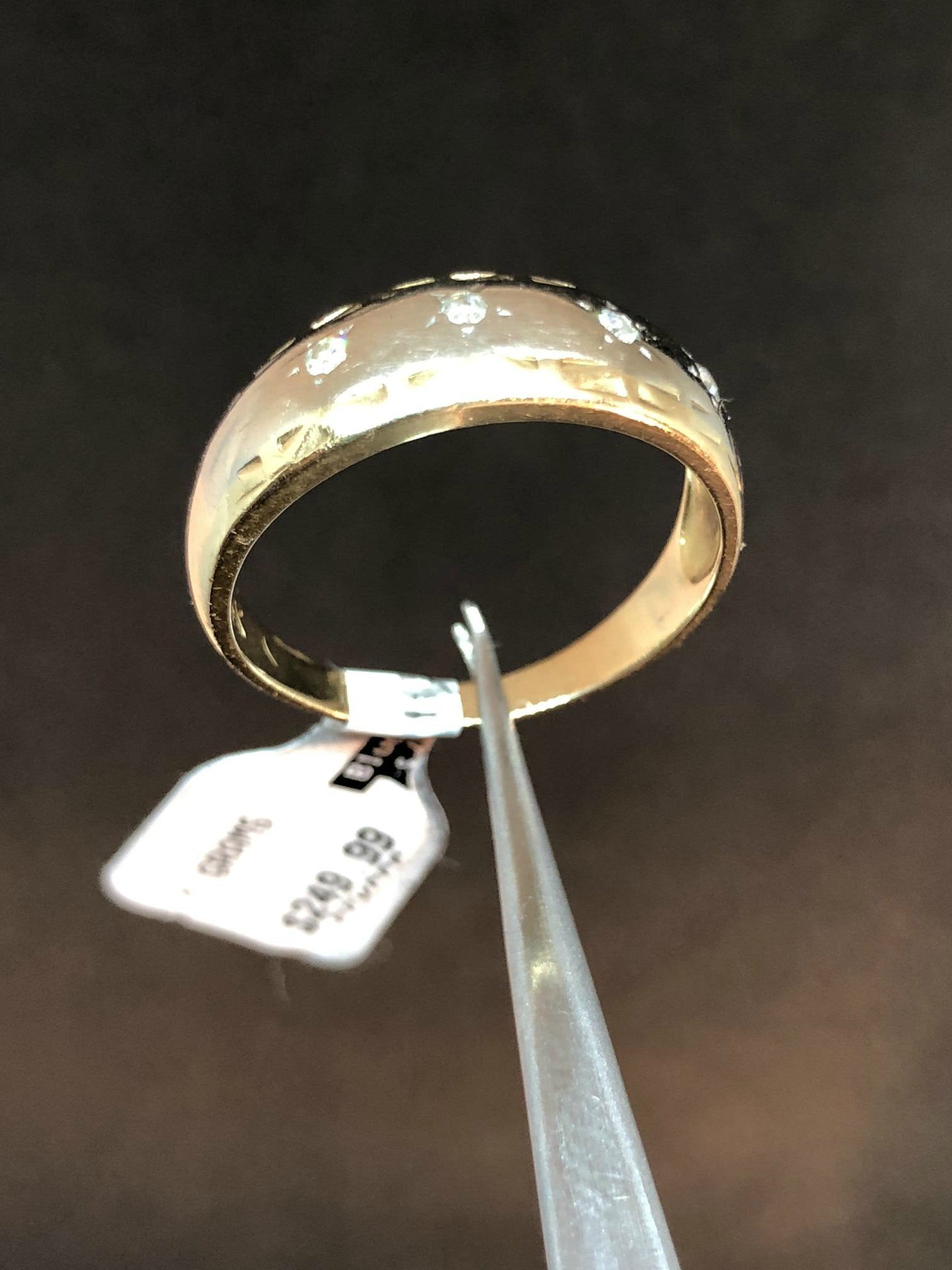 $229.99 14kt Mens Ring with Diamonds Size 11